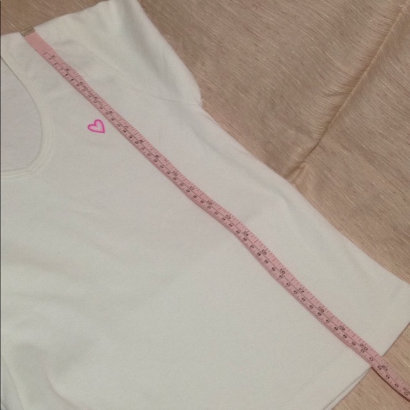 Jackie Surfwear Vneck white Tshirt Sz S - Picture 8 of 8